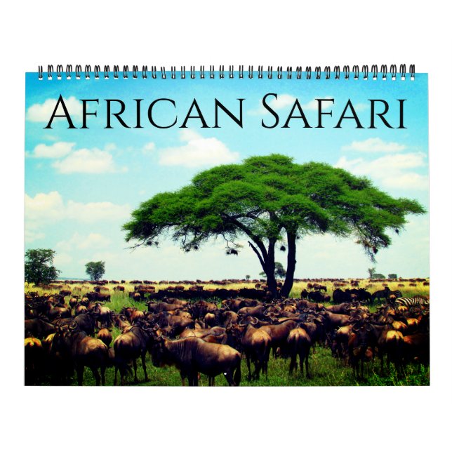 Calendário africano safari 2026 grande (Capa)
