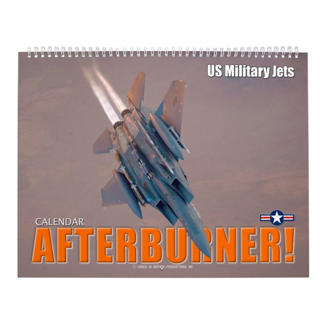 Calendário AFTERBURNER! – Aviões Militares dos EUA (Capa)