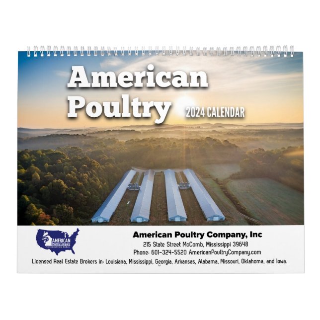 Calendário Agricultor de aves americano (Capa)