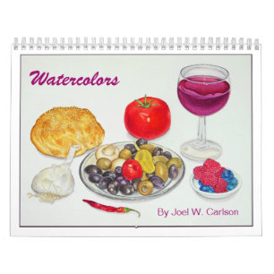 Calendário Aguarelas por Joel W. Carlson