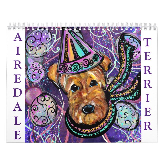 CALENDÁRIO AIREDALE TERRIER 2026 (Capa)