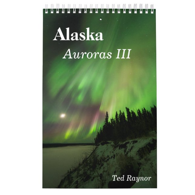 Calendário Alasca Auroras III (Capa)