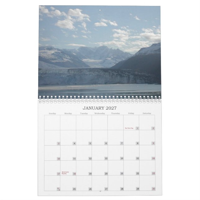 CALENDÁRIO ALASKA (Jan 2027)