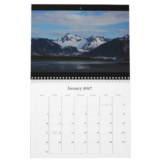 Calendário Alaska 2012 (Jan 2027)