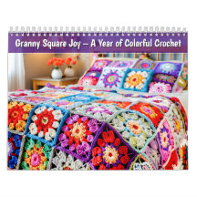 Alegria do Granny Square – Um Ano de Crochê Colori