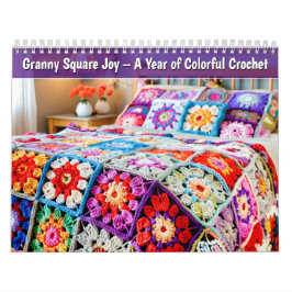 Calendário Alegria do Granny Square – Um Ano de Crochê Colori