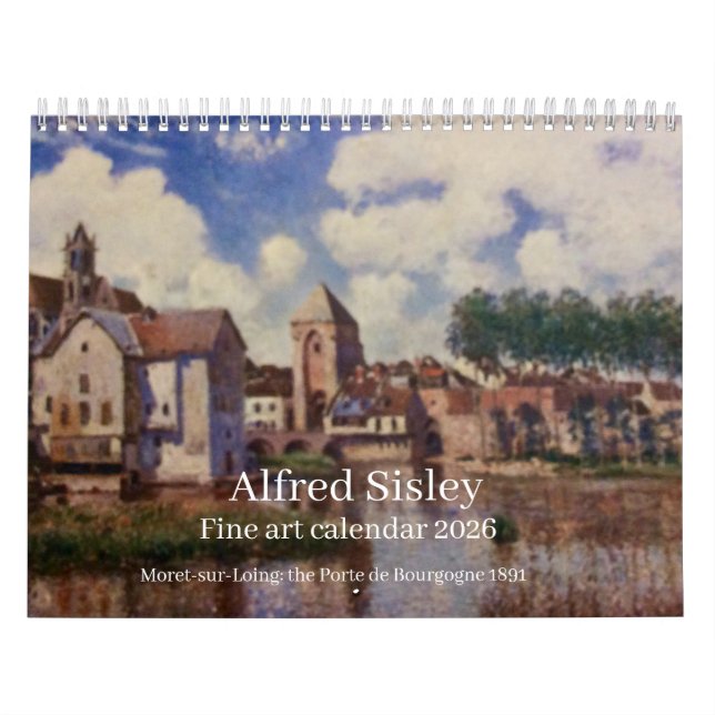 Calendário Alfred Sisley (Capa)