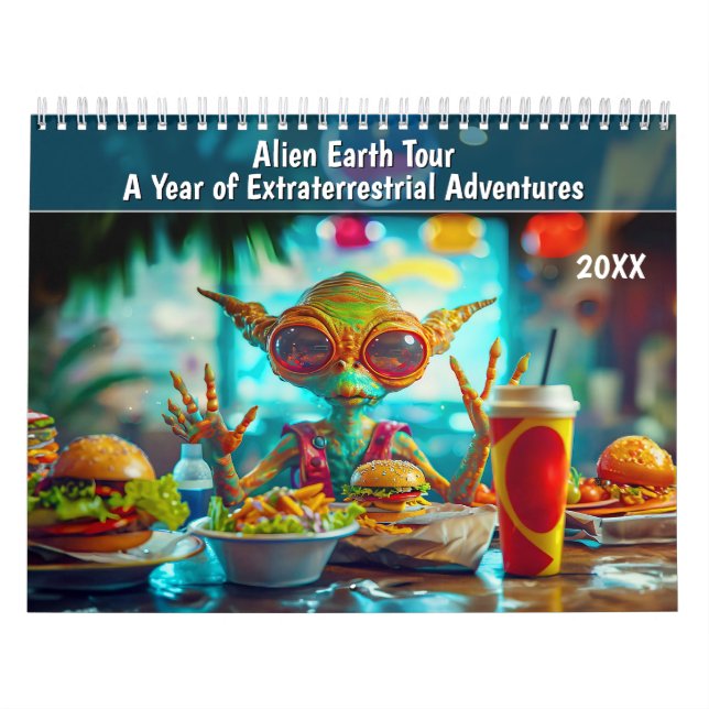 Calendário Alien Earth Tour – A Year of Extraterrestrial Adve (Capa)