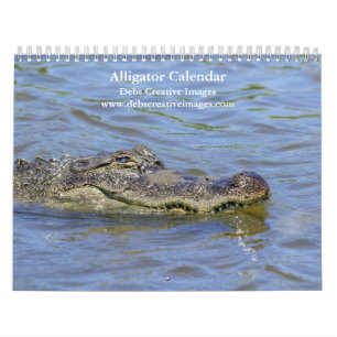 Calendário Alligadores na natureza 2024