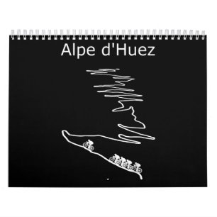 Calendário Alpe Huez Em França Design