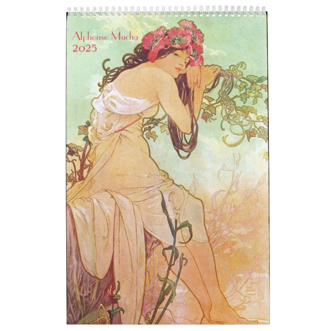 Calendário Alphonse Mucha 2025 (Capa)