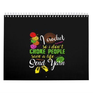 Calendário Amante de crochê  Eu adoro crochê