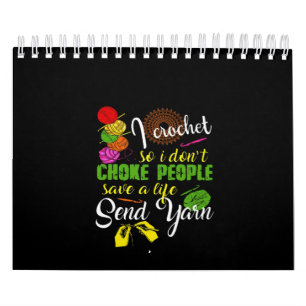 Calendário Amante de crochê Eu adoro crochê