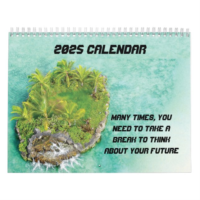 Calendário Amante de férias em ilhas 2025 (Capa)