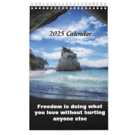 Calendário amantes das cavernas de praia 2025