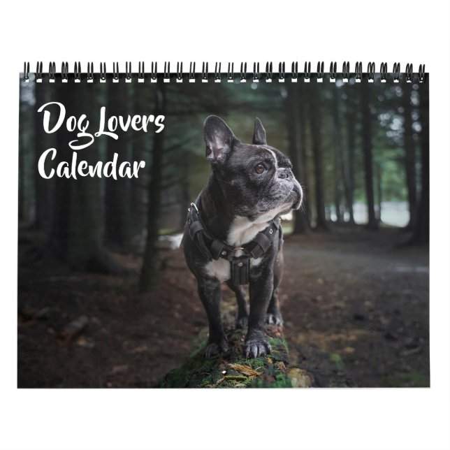 Calendário Amantes de Cães de Tamanho Médio (Capa)