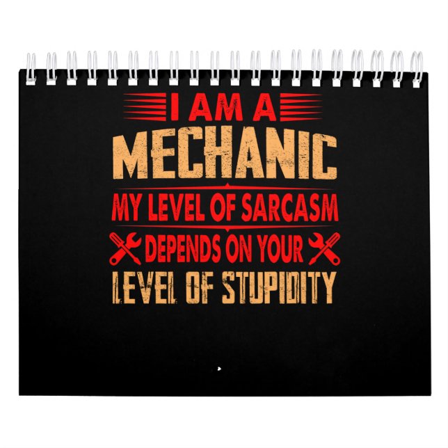 Calendário Amantes Mecânicas| Sou Mecânico (Capa)