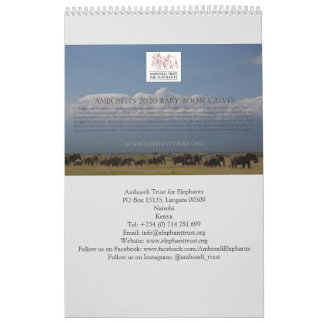 Calendário Amboseli Trust for Elephants baby boom calendar