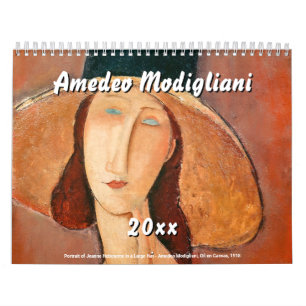 Calendário Amedeo Modigliani