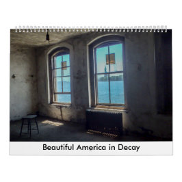 Calendário América bonita na deterioração