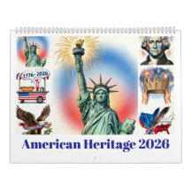 Calendário American Heritage 2026|Liberdade & Libe