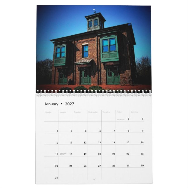 Calendário americano da arquitetura 2010 (Jan 2027)