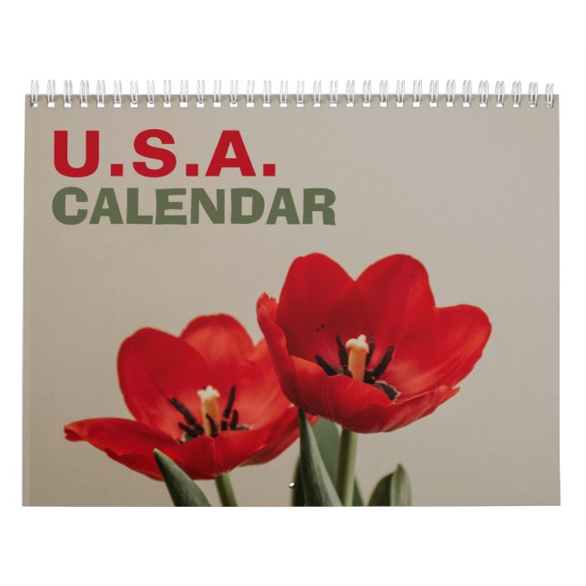 Calendário Americano do Muro da Natureza com Féria (Capa)