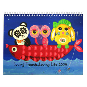 Calendário Amigos Loving, vida Loving 2009
