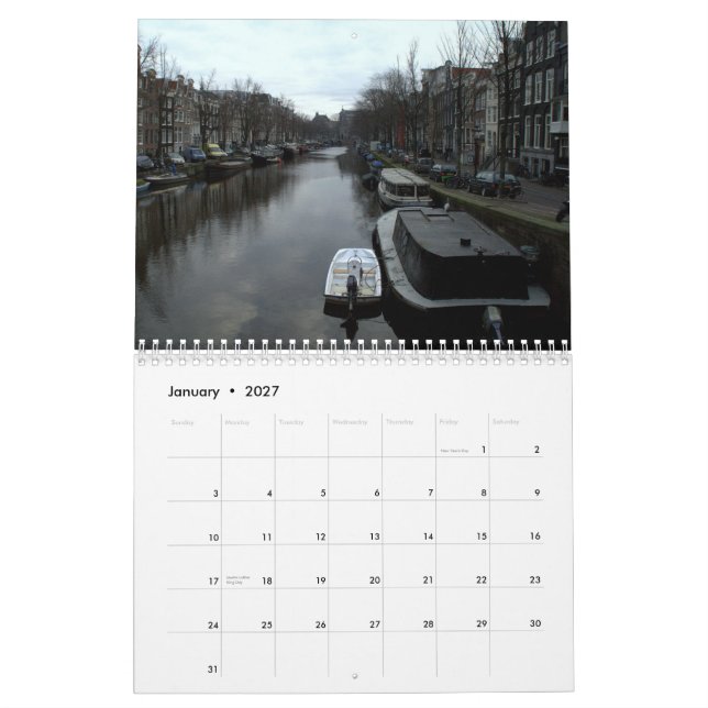 Calendário Amsterdão 2016 (Jan 2027)