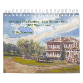 Calendário Anatomia de uma Pintura: Sam Houston Park 1905 Ca