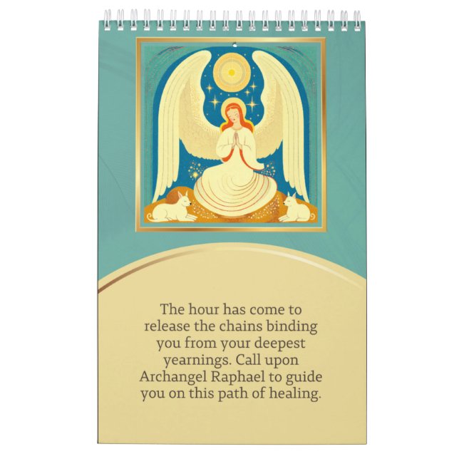 Calendário angel calendar (Verso)