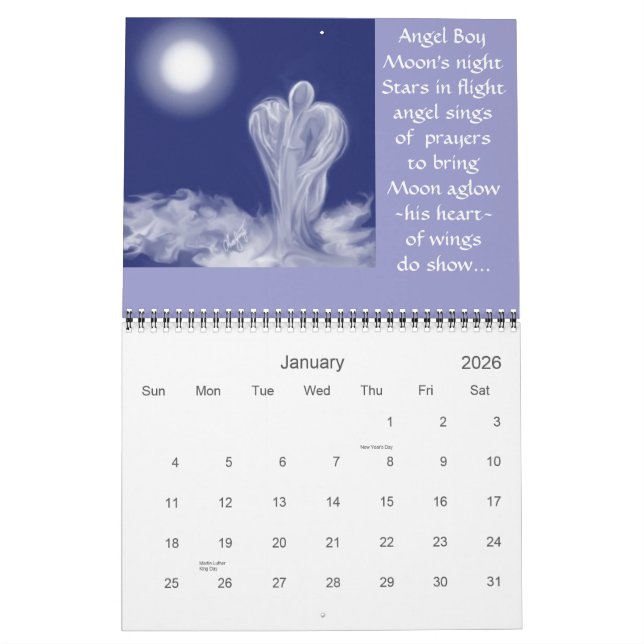 Calendário Angelic Times (Jan 2026)