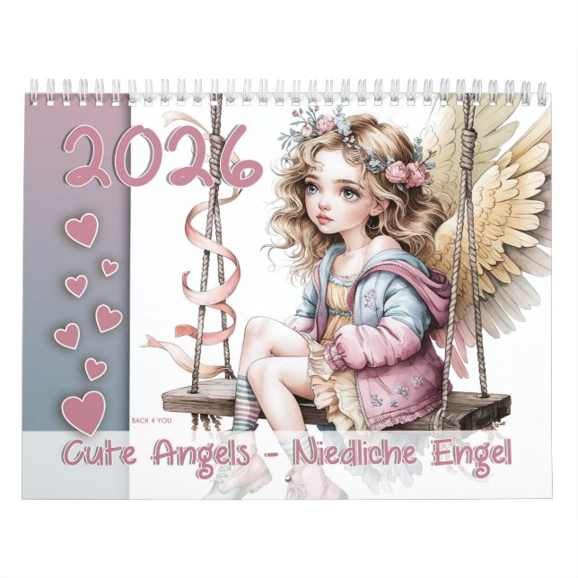 Calendário Ângulos Bonitos - Niedliche Engel 2026 (Capa)
