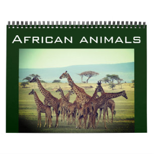 Calendário animais africanos 2022