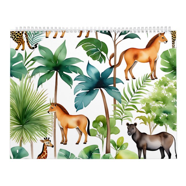 Calendário Animais Coloridos (Capa)