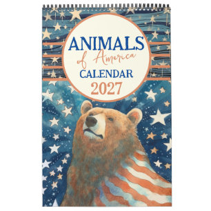 Calendário Animais da América 2026