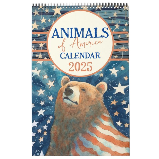 Calendário Animais da América 2026 (Capa)