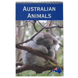 Calendário animais da austrália 2026