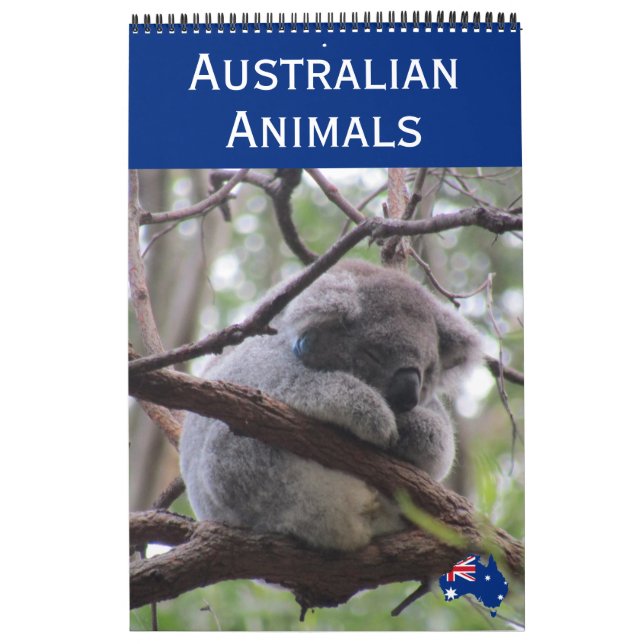 Calendário animais da austrália 2027 (Capa)
