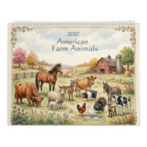 Animais de Fazenda Americanos - Duas Páginas 2027