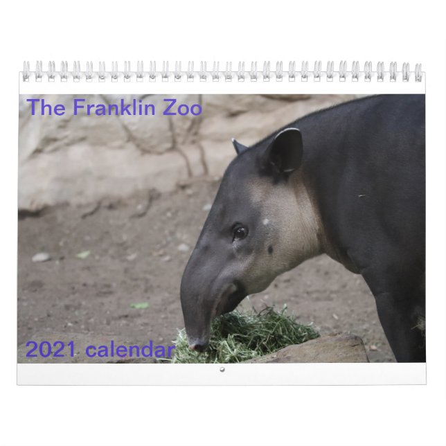 Calendário Animais do Zoo (Capa)