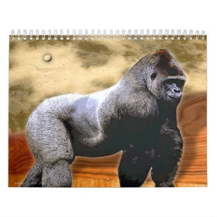 Calendário animais selvagens 2009 do arteology