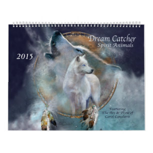 Calendário animal 2015 da arte do espírito ideal
