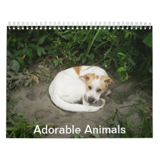 Calendário animal adorável