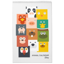 Calendário Animal Infantil