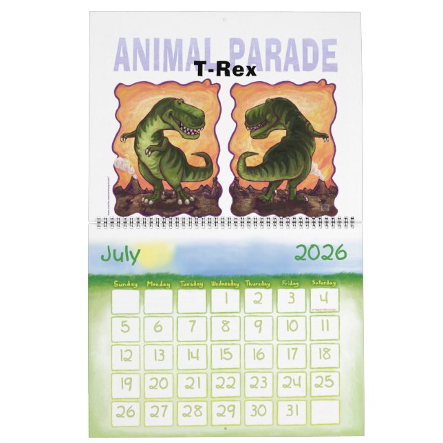 Calendário Animal Parade Calender (Jul 2026)