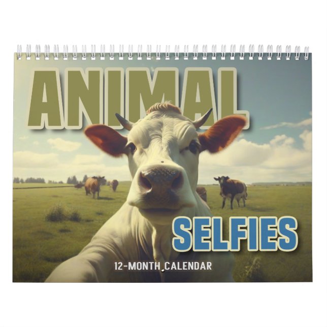 Calendário Animal Selfies Calendar (Capa)