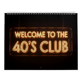 Calendário aniversário de 40 anos