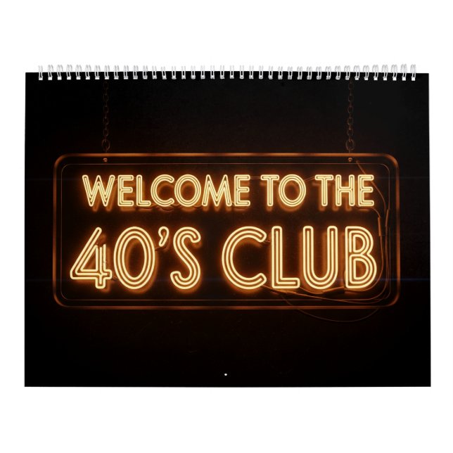 Calendário aniversário de 40 anos (Capa)
