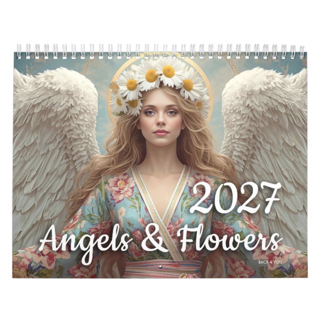 Calendário Anjos & Flores 2027 (Capa)